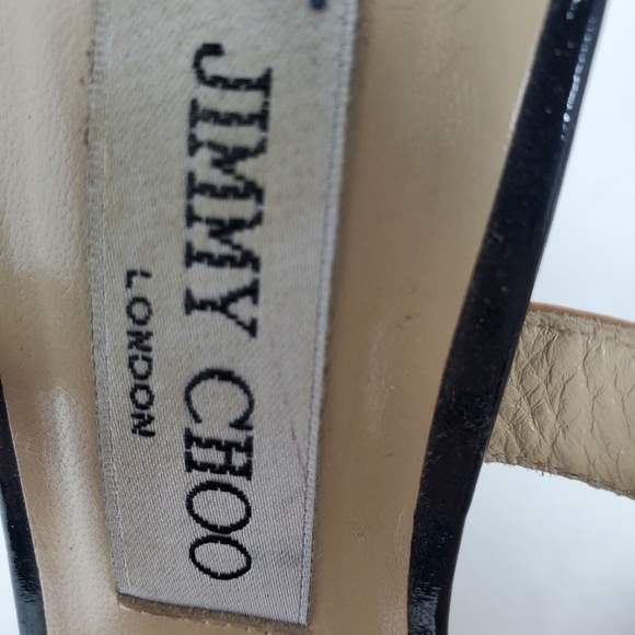 Jimmy Choo Nude Patent Pumps - Picture 4 of 12